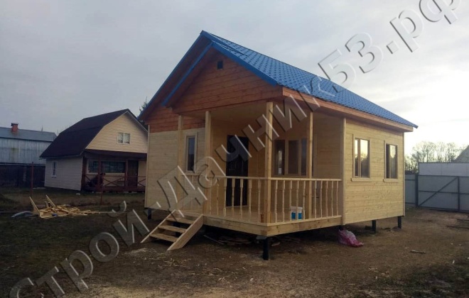 1 Каркасно-щитовой дом по проекту ОД-15, 6×7, 39 м², Московская обл, Клинский район, Деревня Масюгино (8)